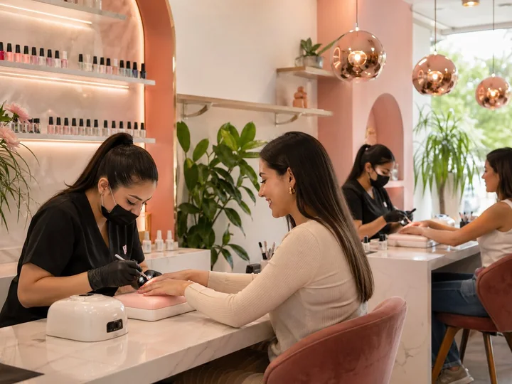 Gel semipermanente en Luna Nail Studio Demo