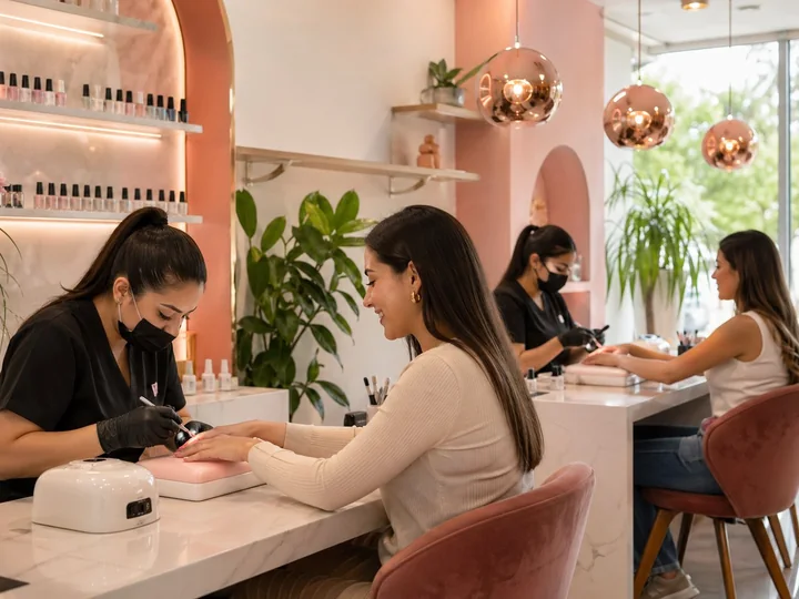 Manicure spa en Luna Nail Studio Demo
